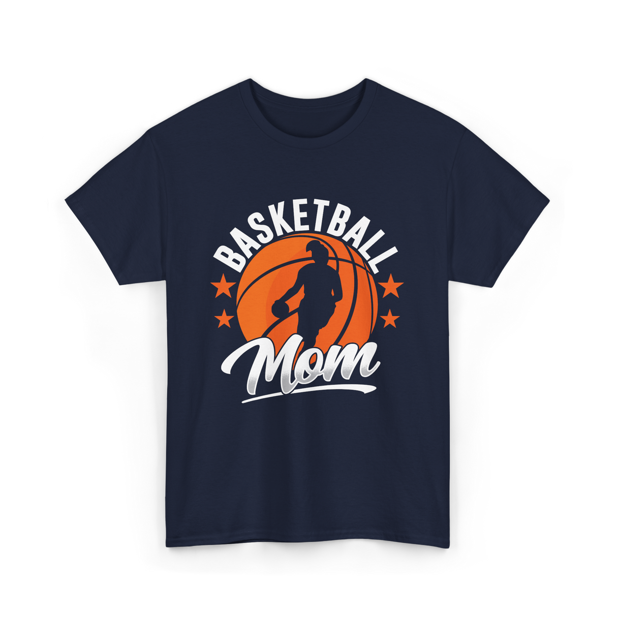 Basketball Mom Coach Player T-Shirt - Navy