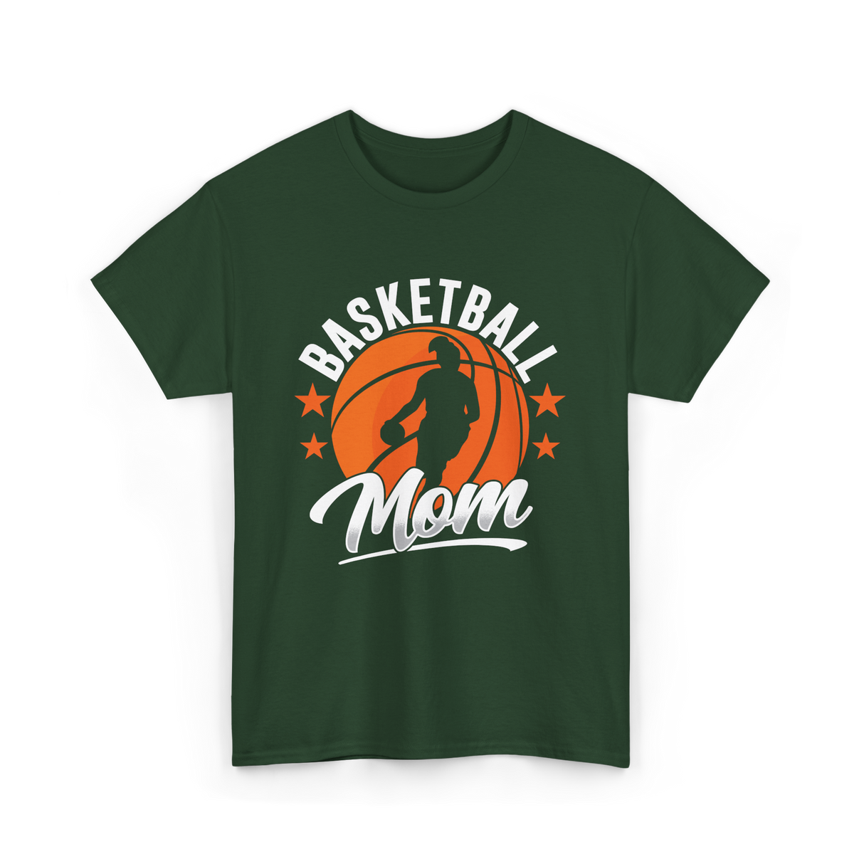 Basketball Mom Coach Player T-Shirt - Forest Green