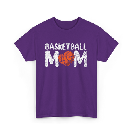 Basketball Mom Love Basketball T-Shirt - Purple