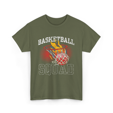 Basketball Squad Basketball T-Shirt - Military Green