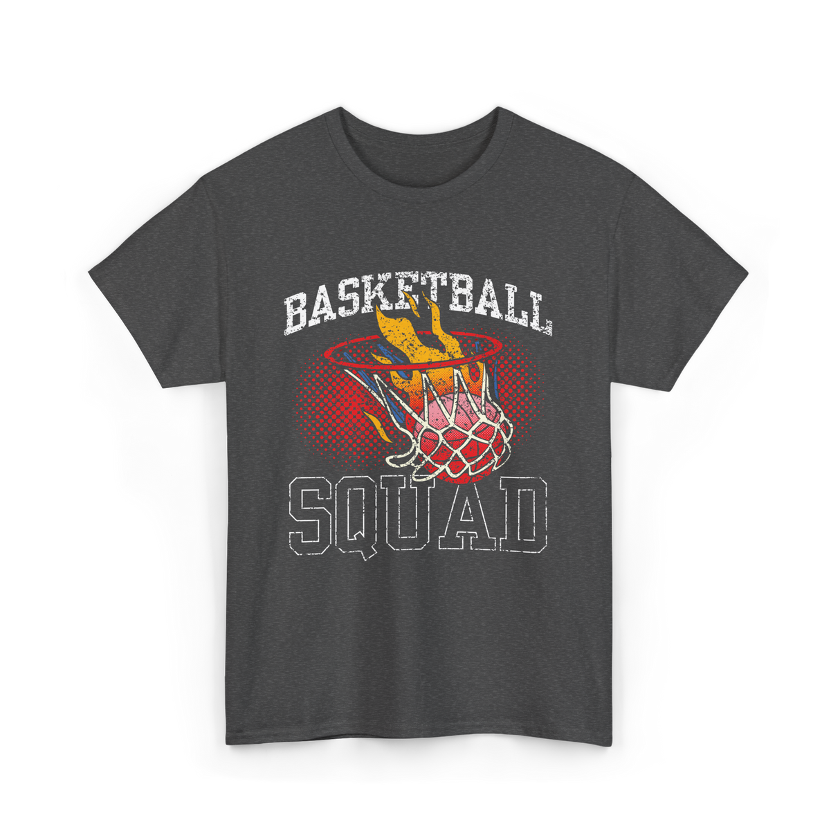 Basketball Squad Basketball T-Shirt - Dark Heather