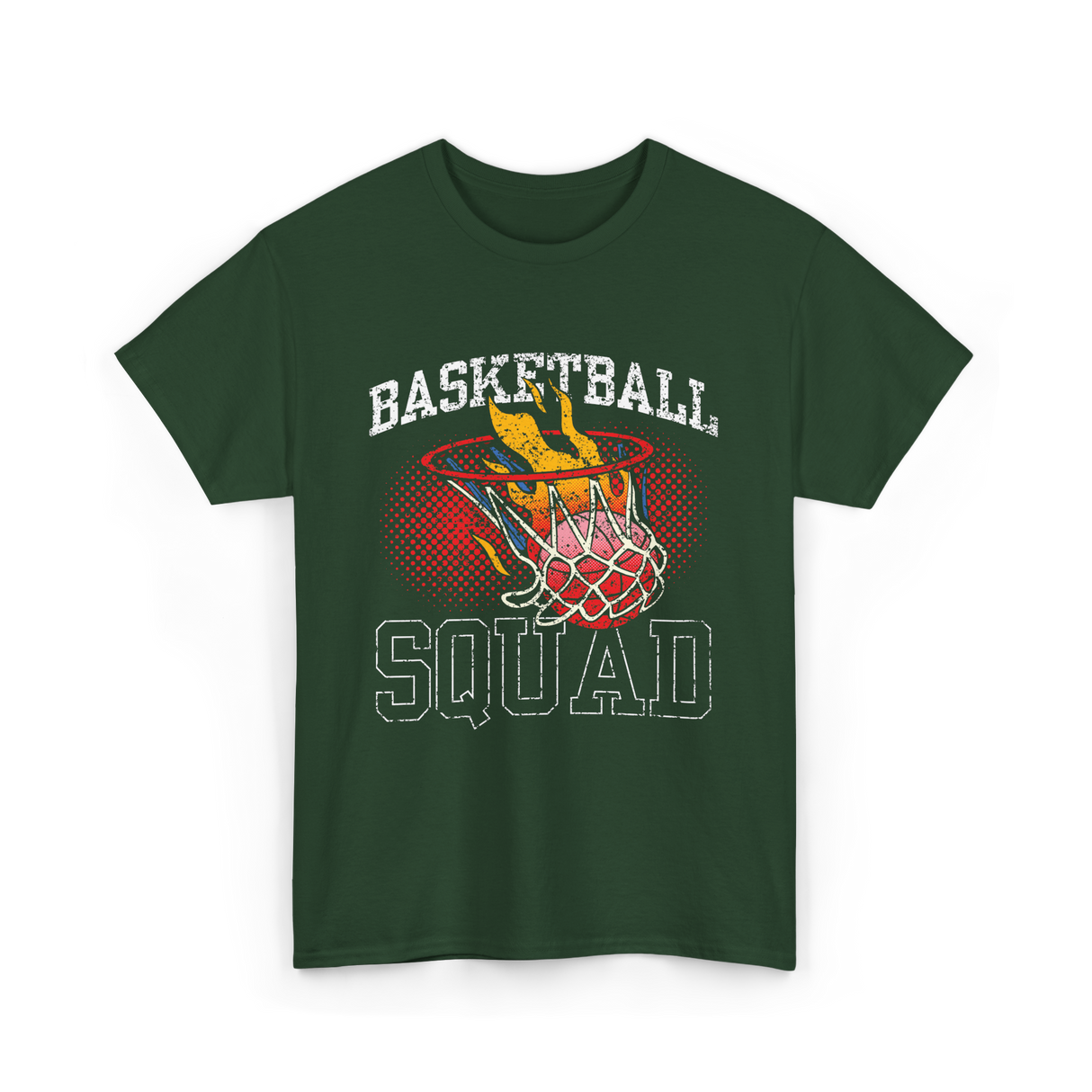 Basketball Squad Basketball T-Shirt - Forest Green