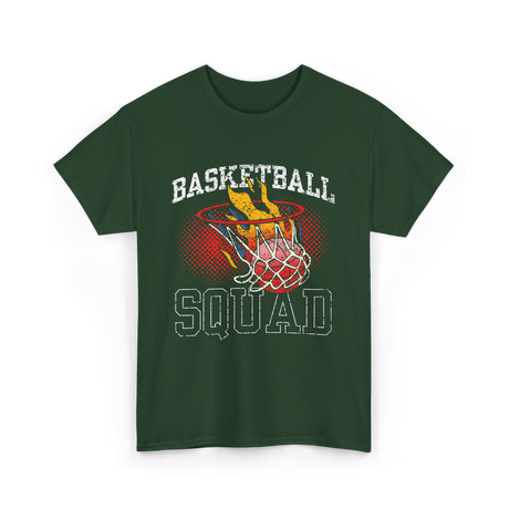 Basketball Squad Basketball T-Shirt - Forest Green