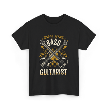 Bass Guitarist Musician Music Band T-Shirt - Black