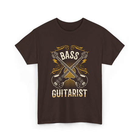 Bass Guitarist Musician Music Band T-Shirt - Dark Chocolate