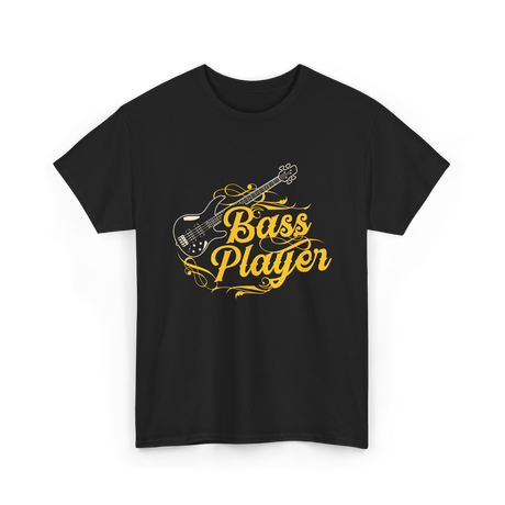 Bass Player Musician Guitar T-Shirt - Black