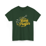 Bass Player Musician Guitar T-Shirt - Forest Green