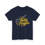 Bass Player Musician Guitar T-Shirt - Navy