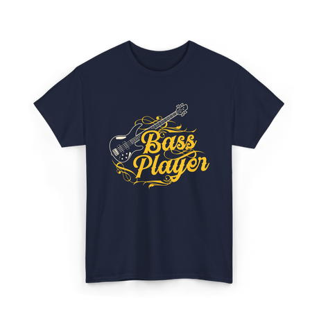 Bass Player Musician Guitar T-Shirt - Navy