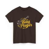 Bass Player Musician Guitar T-Shirt - Dark Chocolate