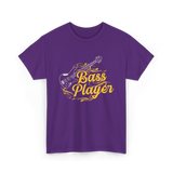 Bass Player Musician Guitar T-Shirt - Purple
