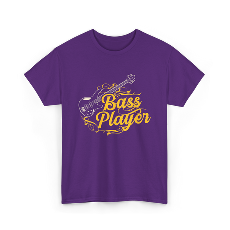 Bass Player Musician Guitar T-Shirt - Purple