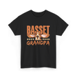 Basset Grandpa Basset Hound T-Shirt - Black