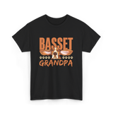 Basset Grandpa Basset Hound T-Shirt - Black