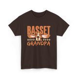 Basset Grandpa Basset Hound T-Shirt - Dark Chocolate