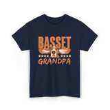 Basset Grandpa Basset Hound T-Shirt - Navy