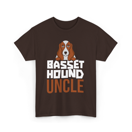 Basset Hound Uncle Dog Owner T-Shirt - Dark Chocolate