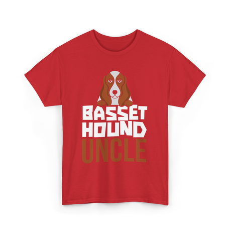 Basset Hound Uncle Dog Owner T-Shirt - Red