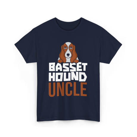 Basset Hound Uncle Dog Owner T-Shirt - Navy