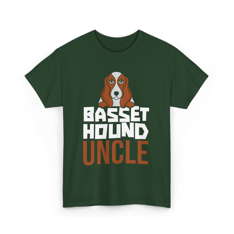 Basset Hound Uncle Dog Owner T-Shirt - Forest Green