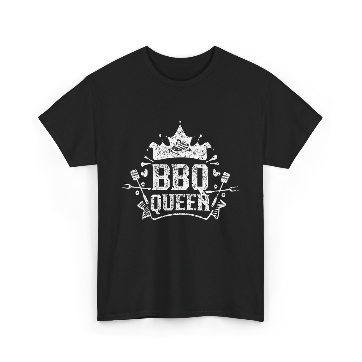 BBQ Queen Barbecue Grilling T-Shirt - Black