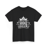 BBQ Queen Barbecue Grilling T-Shirt - Black