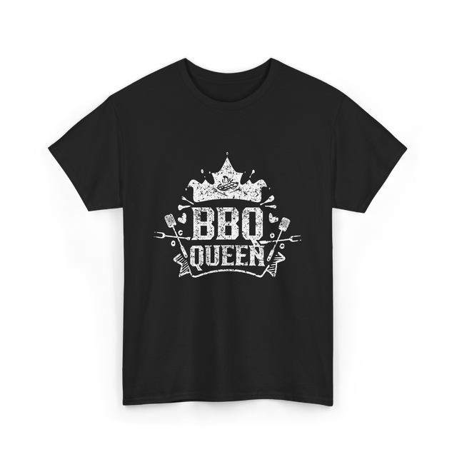 BBQ Queen Barbecue Grilling T-Shirt - Black