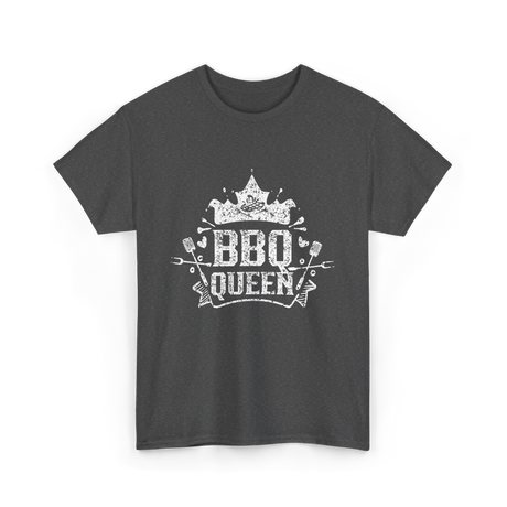 BBQ Queen Barbecue Grilling T-Shirt - Dark Heather