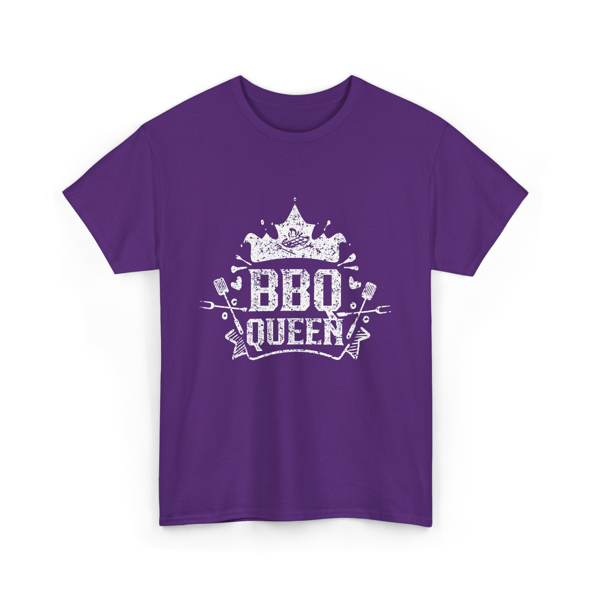 BBQ Queen Barbecue Grilling T-Shirt - Purple