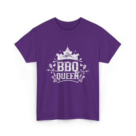 BBQ Queen Barbecue Grilling T-Shirt - Purple