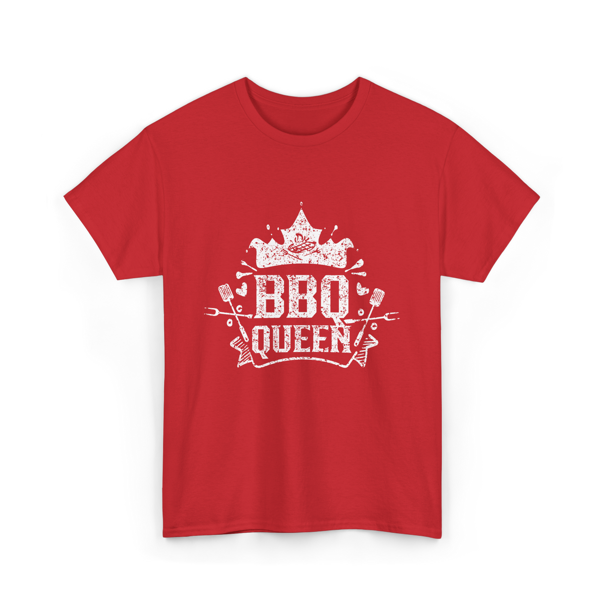 BBQ Queen Barbecue Grilling T-Shirt - Red