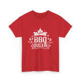 BBQ Queen Barbecue Grilling T-Shirt - Red