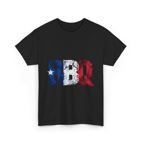 BBQ Texas Flag Barbecue T-Shirt - Black