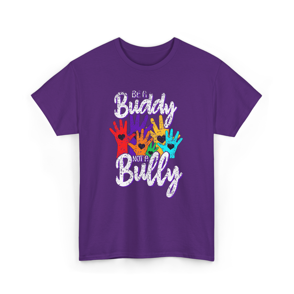 Be A Buddy Not A Bully Kindness T-Shirt - Purple