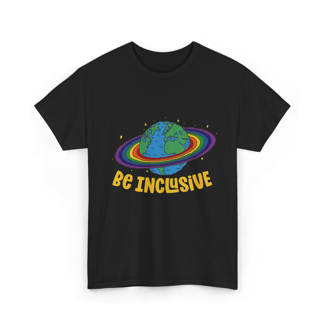 Be Inclusive Rainbow Pride Inclusion T-Shirt - Black