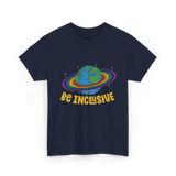 Be Inclusive Rainbow Pride Inclusion T-Shirt - Navy