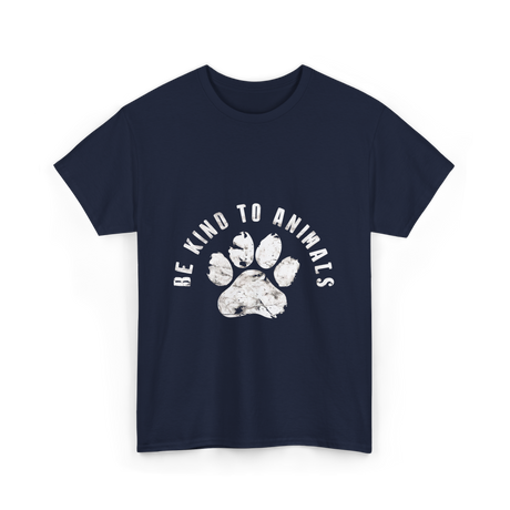 Be Kind to Animals Animal Rights T-Shirt - Navy