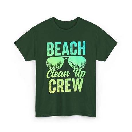 Beach Crew Cleaners T-Shirt - Forest Green