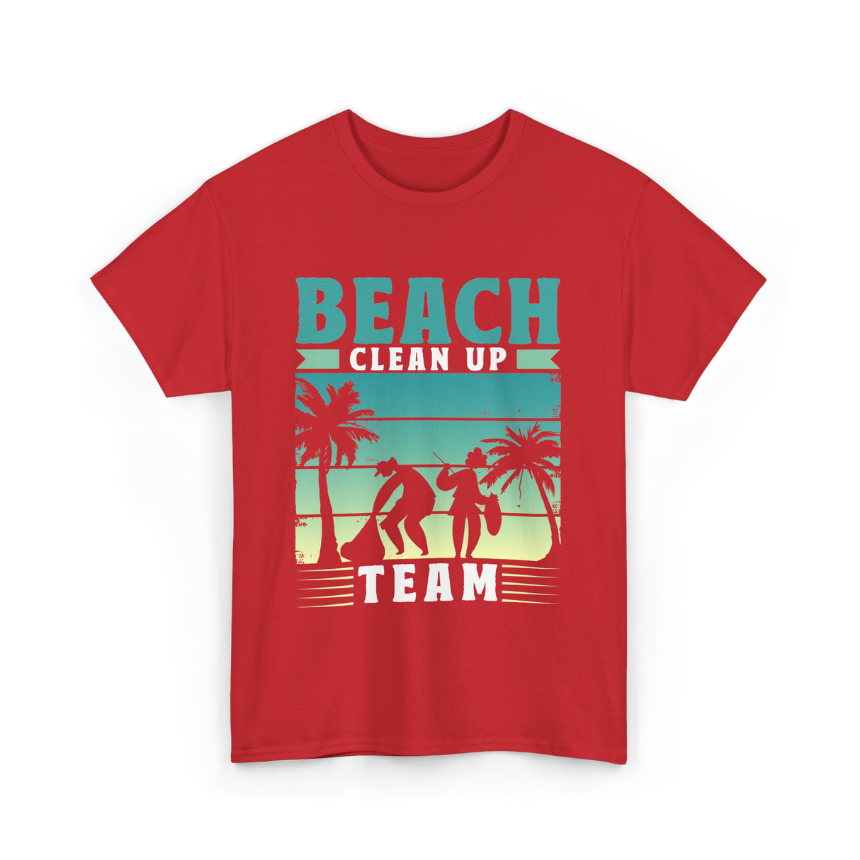 Beach Team Cleanup T-Shirt - Red