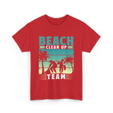 Beach Team Cleanup T-Shirt - Red