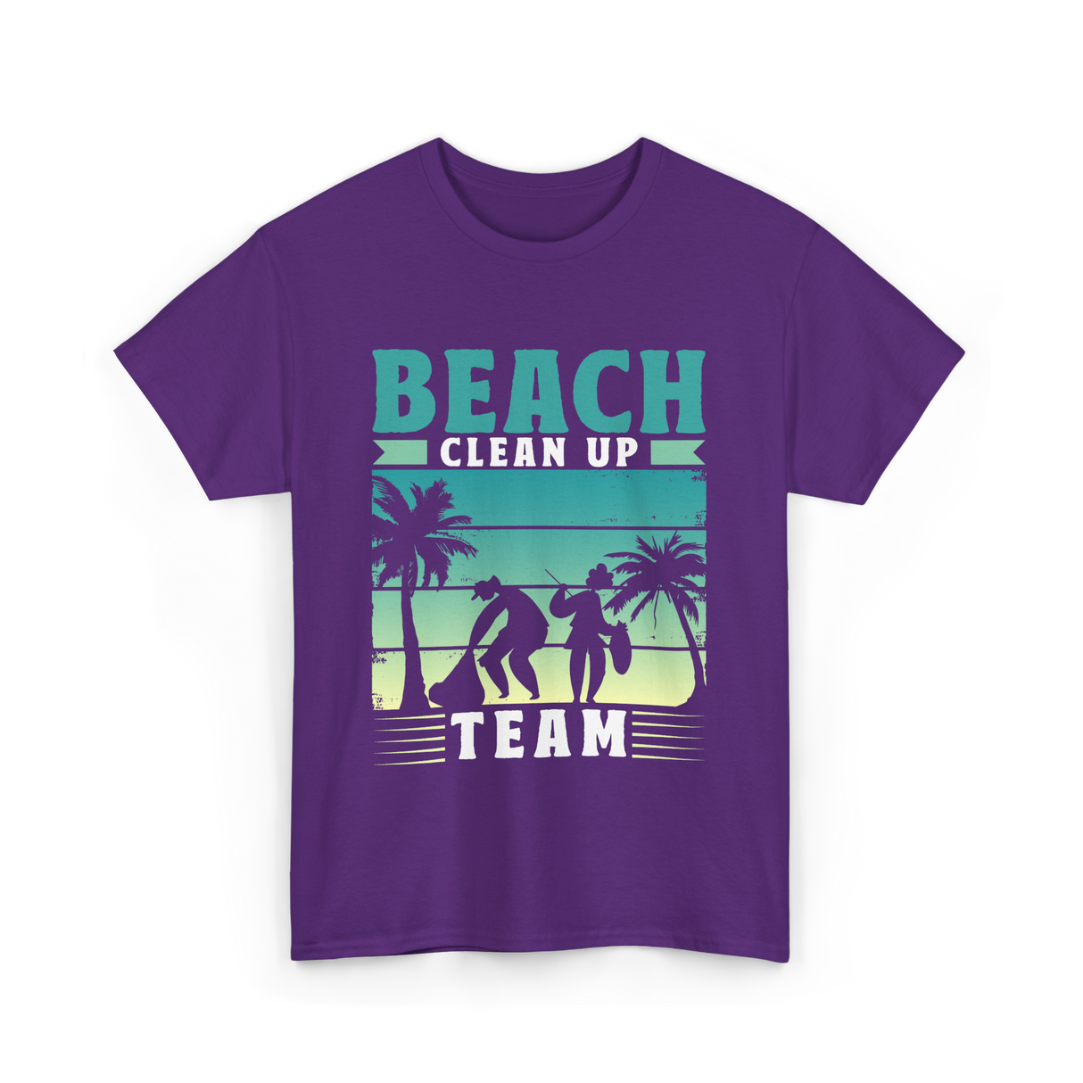 Beach Team Cleanup T-Shirt - Purple