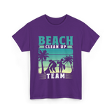 Beach Team Cleanup T-Shirt - Purple