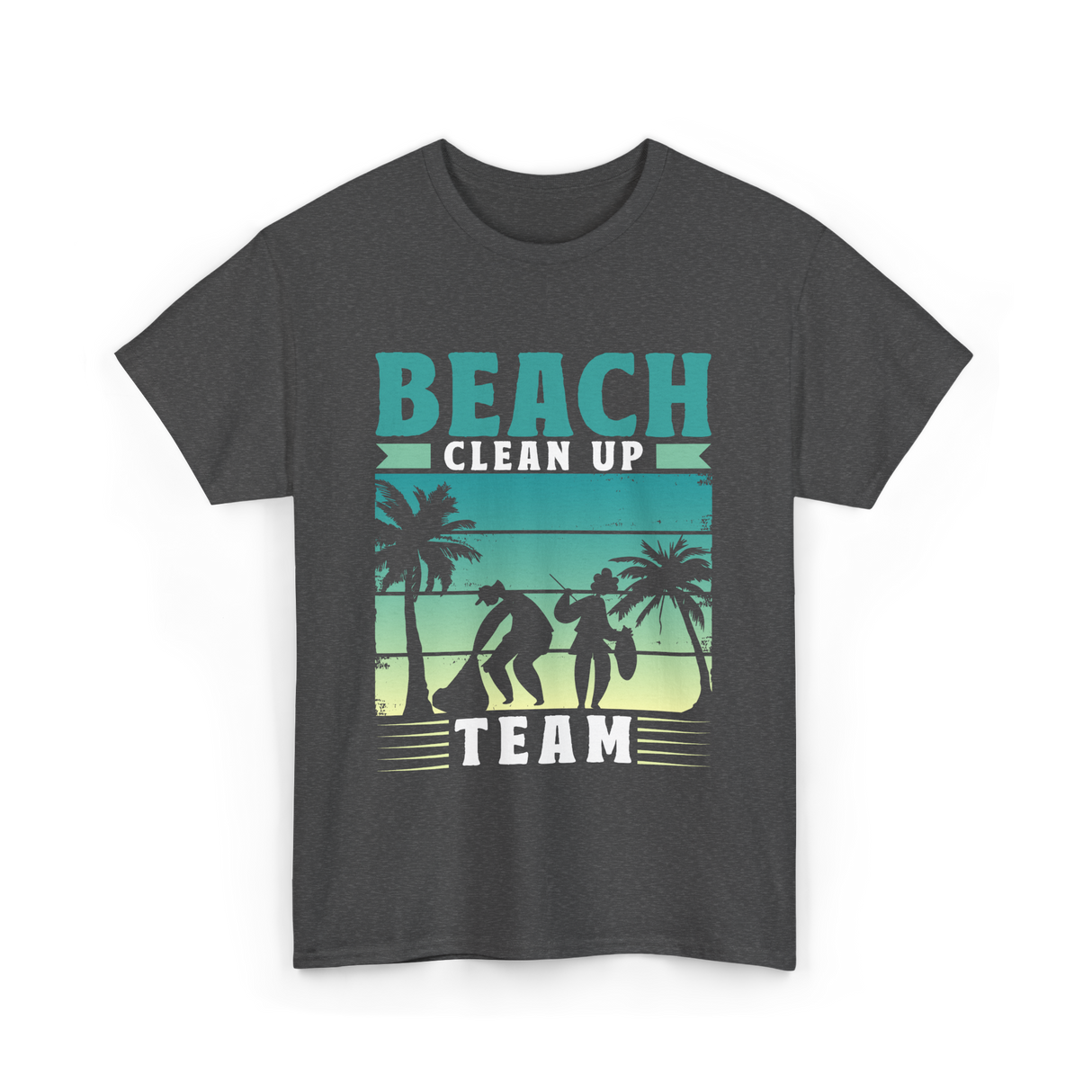 Beach Team Cleanup T-Shirt - Dark Heather