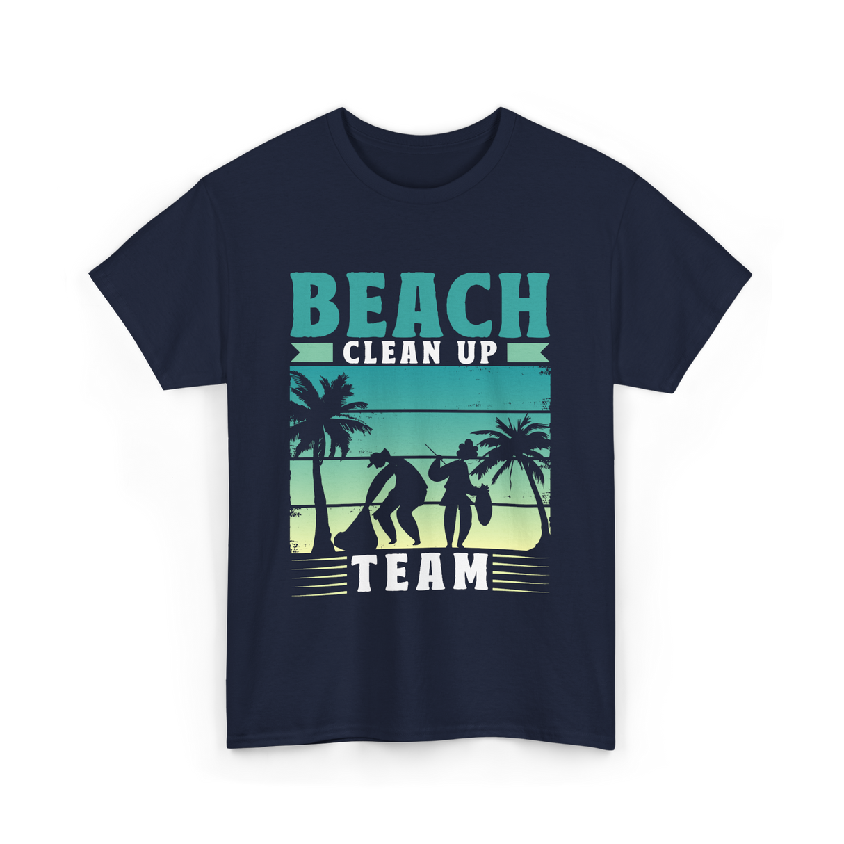 Beach Team Cleanup T-Shirt - Navy