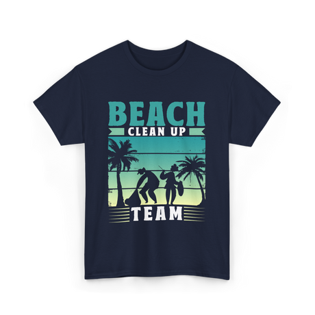 Beach Team Cleanup T-Shirt - Navy