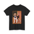 Beagle American Flag Patriotic T-Shirt - Black