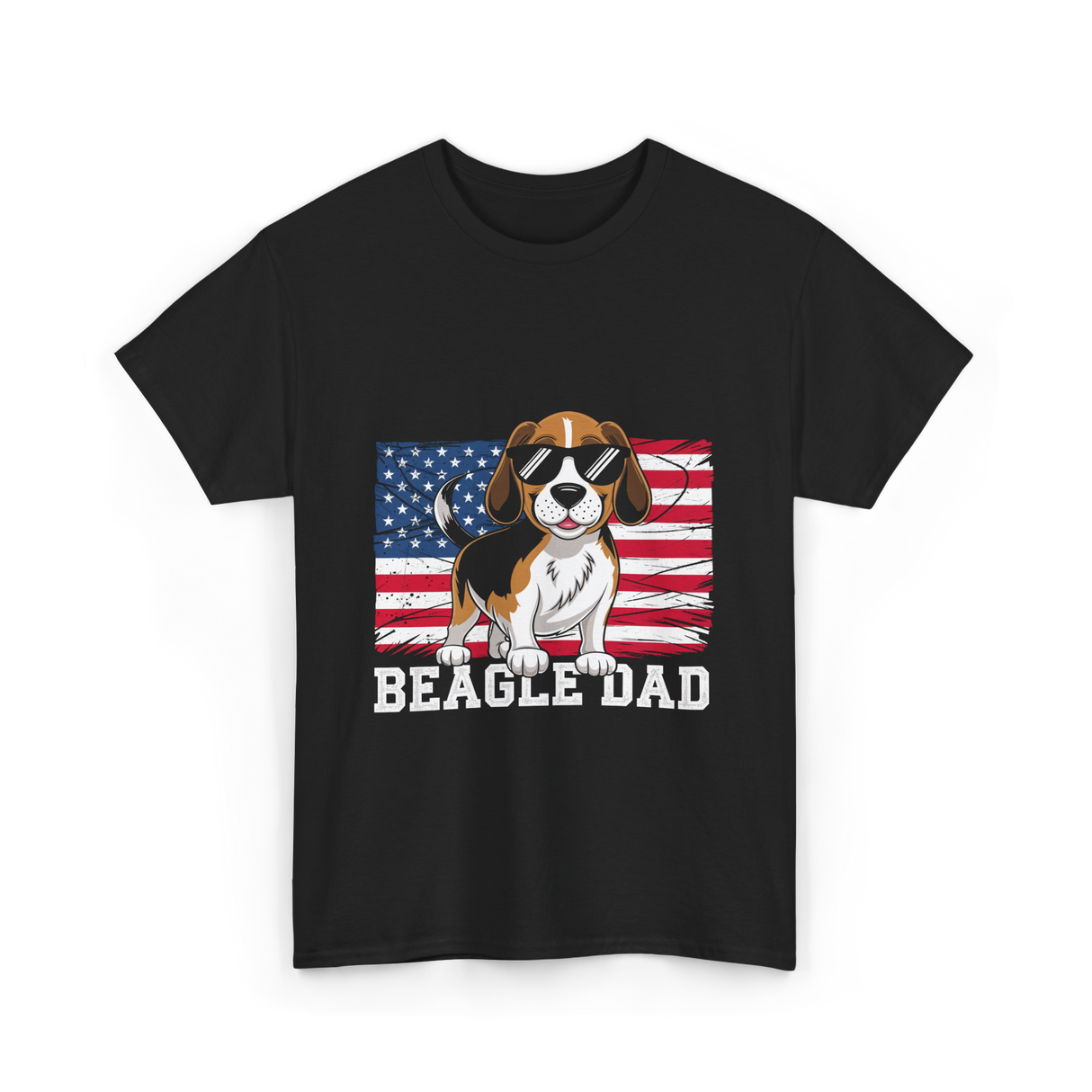 Beagle Dad Beagle Dog T-Shirt - Black