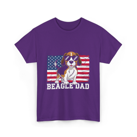 Beagle Dad Beagle Dog T-Shirt - Purple