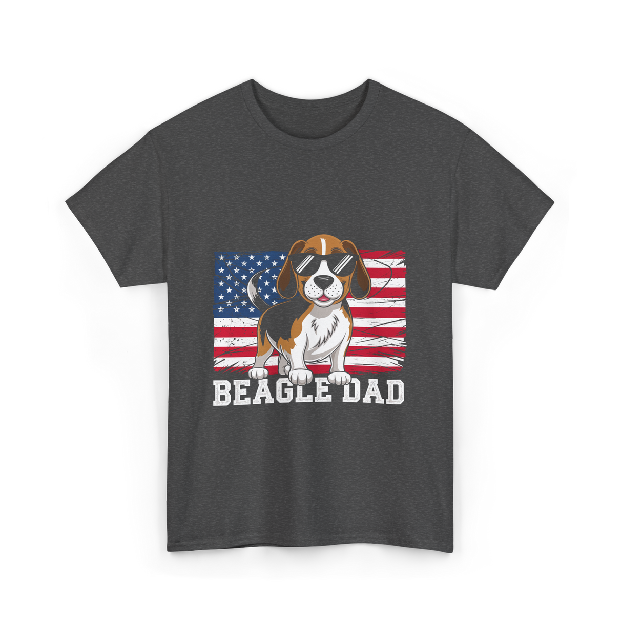 Beagle Dad Beagle Dog T-Shirt - Dark Heather