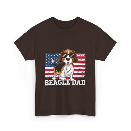 Beagle Dad Beagle Dog T-Shirt - Dark Chocolate